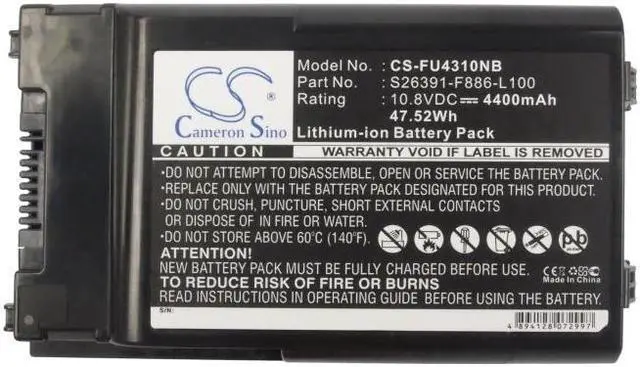 Alt view image 5 of 5 - Battery for Fujitsu LifeBook T1010 TH700 CP422590-02 FMVNBP171 FPCBP200 FPCBP215