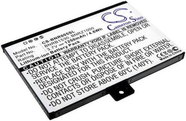 Main image of Battery for Barnes & Noble BNRV100 BNRZ100 NOOK Classic BNRB1530 BNRB454261