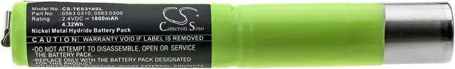 Alt view image 3 of 4 - Battery for Testo 300 L M XL 0563 0300 0310 0345 Analyzer CS-TES310SL 2.4v