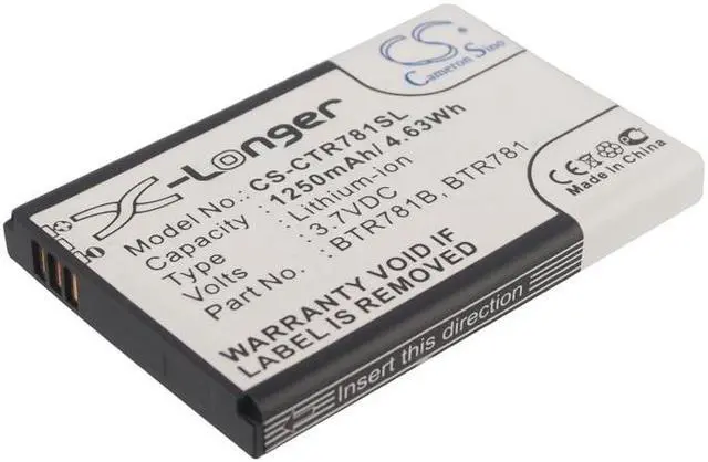 Main image of Battery for Casio C781 GzOne Ravine 2 BTR781 BTR781B SmartPhone CS-CTR781SL