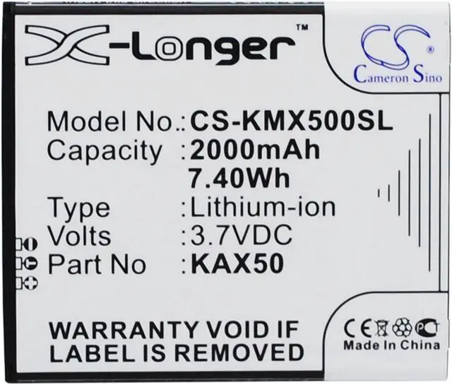 Main image of Battery for KAZAM Trooper X5.0 KAX50 KAX50-XJFAL009330 Mobile CS-KMX500SL