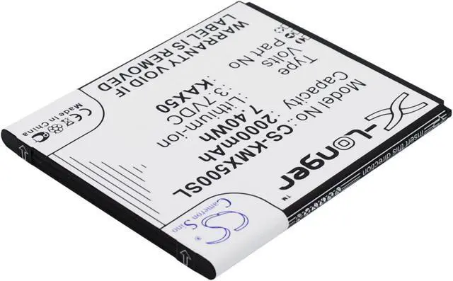 Alt view image 3 of 5 - Battery for KAZAM Trooper X5.0 KAX50 KAX50-XJFAL009330 Mobile CS-KMX500SL