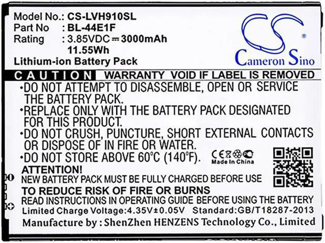 Alt view image 3 of 3 - Battery for LG V20 Stylo 3 Plus H918 M430 TP450 BL-44E1F EAC63341101 PAC63320502