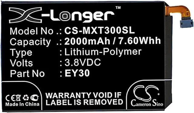 Alt view image 3 of 4 - Battery for Motorola Moto X 2nd 2015 3605 X+1 XT1092 XT1096 XT1097 EY30 SNN5945A