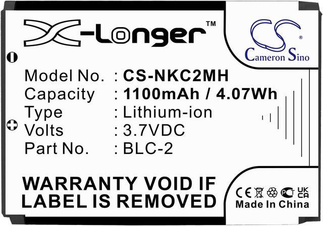 Alt view image 3 of 4 - Battery for Nokia 3310 3390 3360 3510 3510i 6010 3410 5510 BLC-1 BLC-2 BMC-3