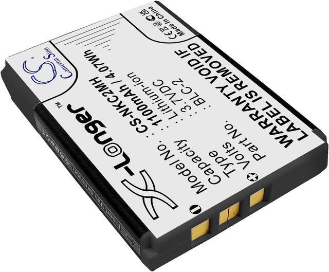 Alt view image 2 of 4 - Battery for Nokia 3310 3390 3360 3510 3510i 6010 3410 5510 BLC-1 BLC-2 BMC-3