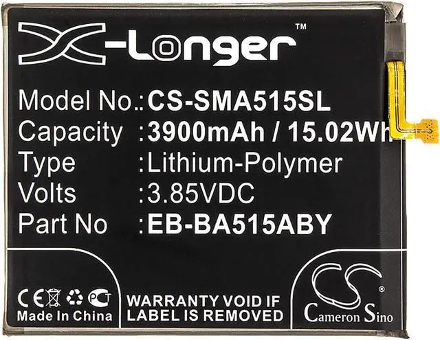 Alt view image 3 of 4 - Battery for Samsung Galaxy A51 SM-A515F/DSN SM-A515U EB-BA515ABE EB-BA515ABY