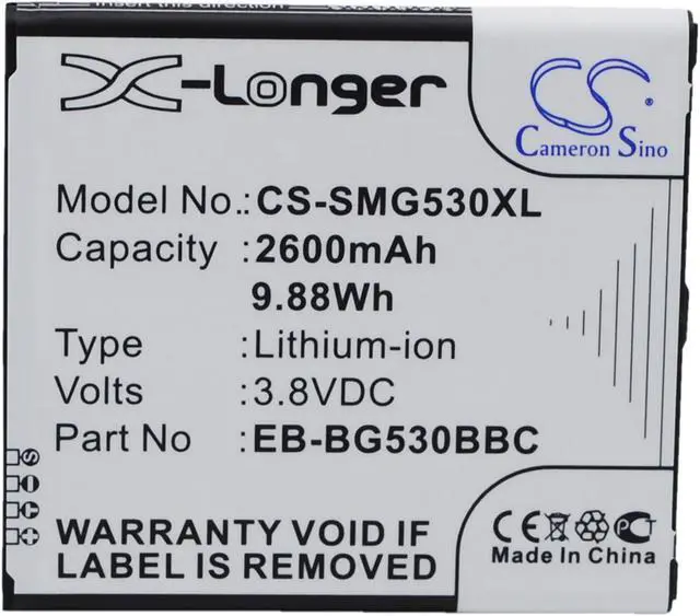 Main image of Battery for Samsung Galaxy J3 EB-BG530BBC EB-BG530CBE EB-BG530CBU EB-BG530CBZ