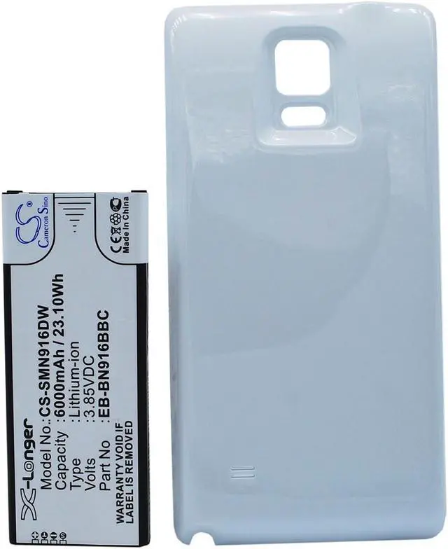 Alt view image 5 of 5 - Battery for Samsung Galaxy Note 4 SM-N9100 SM-N9106W SM-N910F EB-BN916BBC