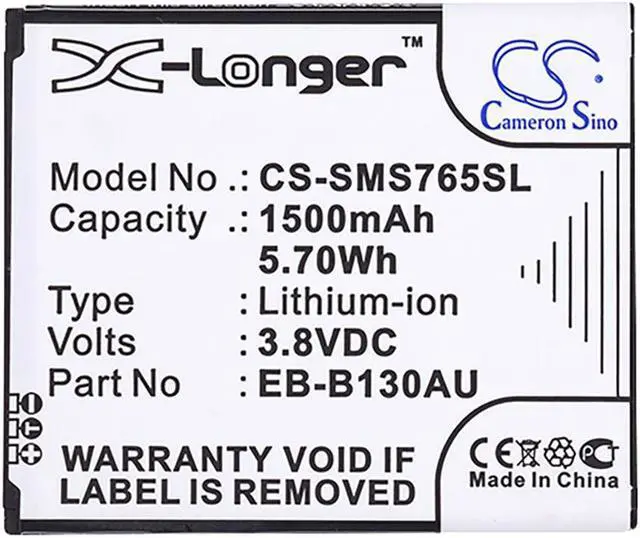 Alt view image 5 of 5 - Battery for Samsung GreatCall Touch 3 Jitterbug SM-310 EB-B130AE EB-B130AU