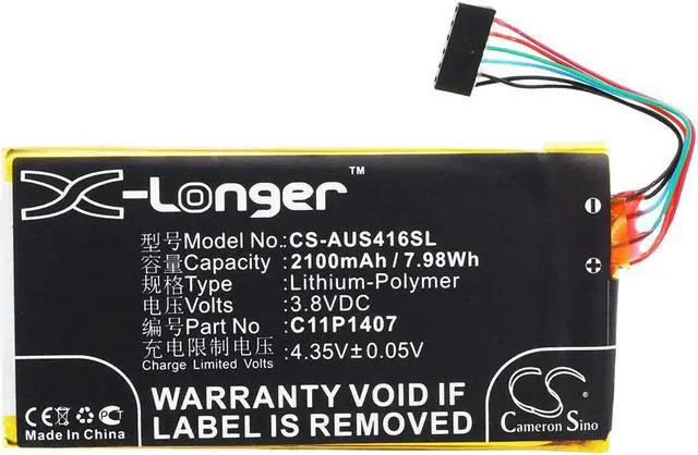 Alt view image 5 of 6 - Battery for Asus C11PHJM PadFone X T00SP 0B200-01140000 C11P1407 1ICP5/41/79