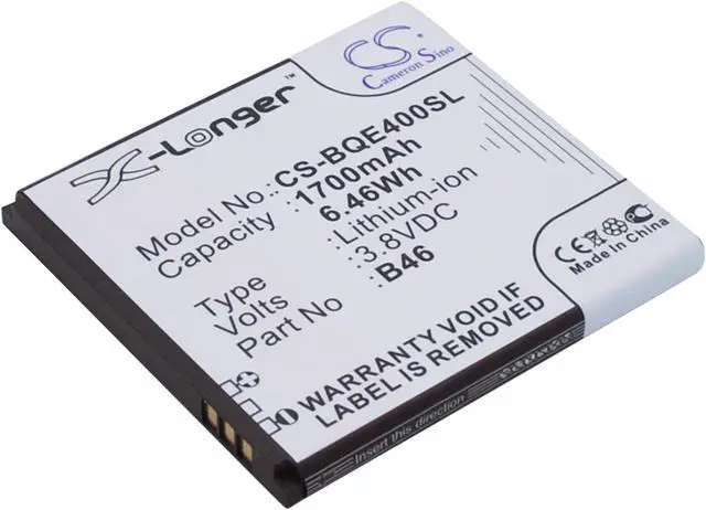 Main image of Battery for BQ 1700 Aquaris E4 B46 Mobile SmartPhone CS-BQE400SL X-Longer