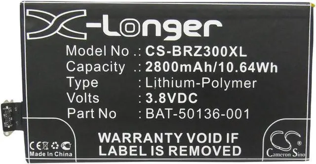 Alt view image 5 of 6 - Battery for Blackberry A10 Leap BAT-50136-001 BAT-50136-002 BAT-50136-101 CUWV1