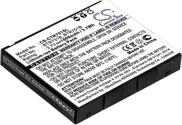 Main image of Battery for Casio C731 C751 GzOne Rock GzoneE Ravine BTR731B BTR751 BTR751B