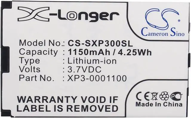 Alt view image 5 of 5 - Battery for Socketmobile Sonim XP3 XP3-0001100 Mobile SmartPhone CS-SXP300SL