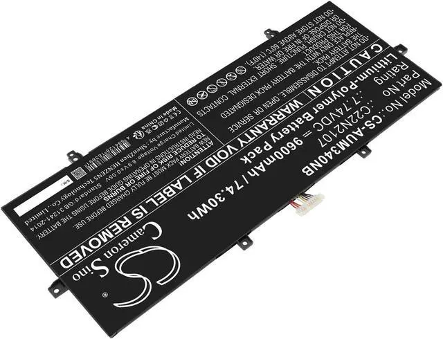 Alt view image 2 of 5 - Battery for Asus Zenbook 14 OLED UX3402 UM3402 UM3402YA KM115W UX3402ZA C22N2107
