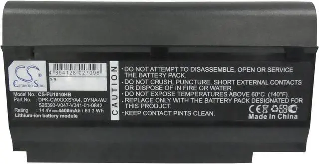 Alt view image 5 of 5 - Battery for Fujitsu CWOAO Lifebook M1010 DYNA-WJ S26393-V047-V341-01-0842
