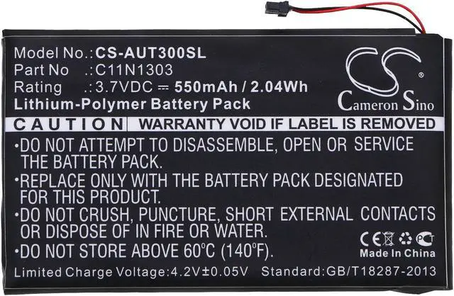 Alt view image 3 of 5 - Battery for Asus Transformer Book T300L T300LA Keyboard 0B200-00370100 C11N1303