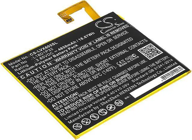 Main image of Battery for Lenovo Smart Tab M10 TB-X605F TB-X605FC X605 X605C L18D1P32 Tablet