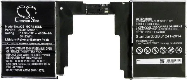 Alt view image 3 of 5 - Battery for Microsoft Surface Book 3 13.5 Keyboard G3HTA065H CS-MCR135SL 11.36v