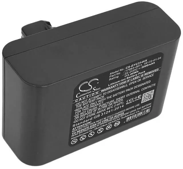 Alt view image 3 of 5 - Battery for Dyson DC31 917083-03 917083-05 17083-2811 18172-01-04 18172-0201