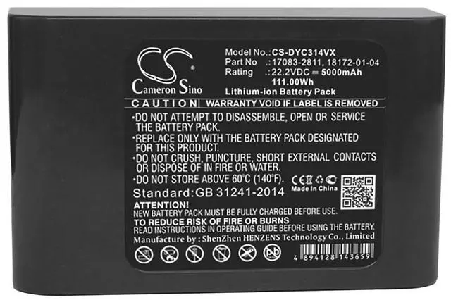 Alt view image 5 of 5 - Battery for Dyson DC31 917083-03 917083-05 17083-2811 18172-01-04 18172-0201