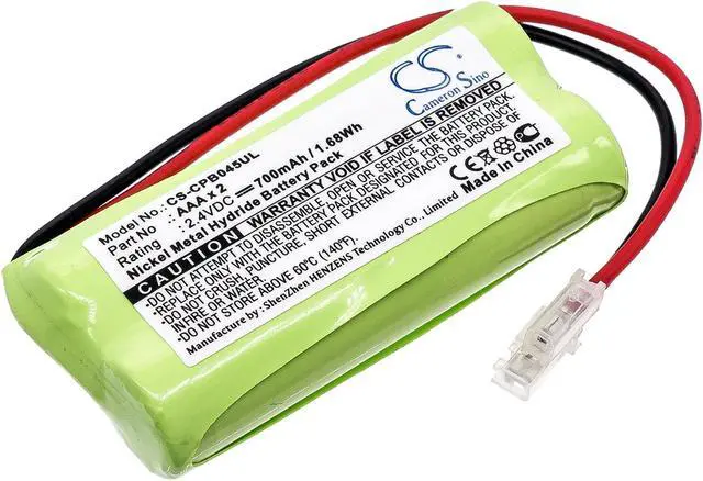Main image of Battery for Universal AAA x 2 CS-CPB045UL Cordless Phone 2.4v Full Connector