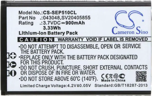 Alt view image 5 of 5 - Battery for Swissvoice ePure DECT 6.0 DUO TAM V2 weiss 043048 C0487 SV20405855