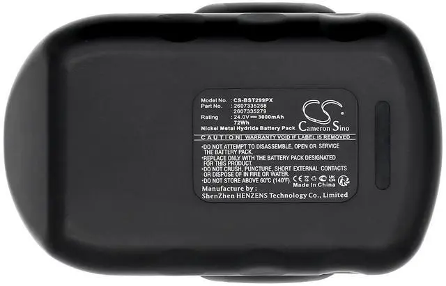 Alt view image 5 of 6 - Battery for Bosch 11524 12524 BAT030 BAT031 BAT240 BTP1005 BAT299 BH-2424 B-8230