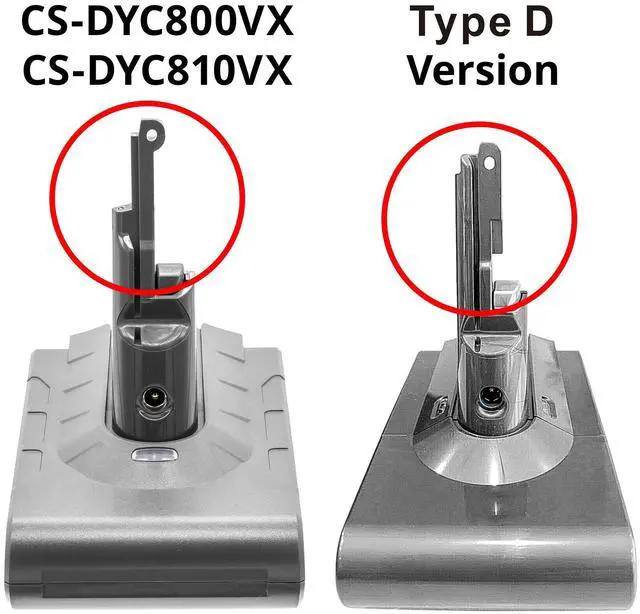 Alt view image 7 of 7 - Battery for Dyson Vacuum V8 Absolute Cord-Free V8 Animal 967834-02 2800mAh