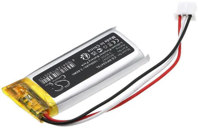 Alt view image 2 of 5 - Battery for Roku Voice Remote Pro Control 822048 BGG047 CS-RPG047SL 3.8v 1000mAh
