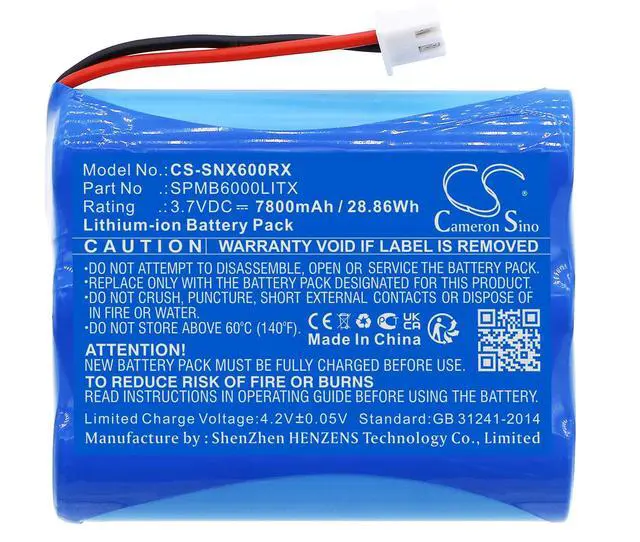 Alt view image 3 of 5 - Battery for Spektrum Transmitter iX12 NX6 NX8 SPMB6000LITX Remote CS-SNX600RX