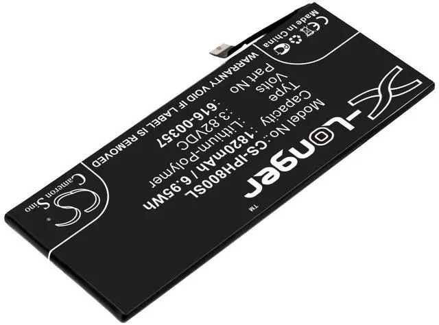 Alt view image 2 of 4 - Battery for Apple A1863 iPhone 8 MQ6K2LL/A MQ6L2LL/A 616-00357 616-00358 1820mAh