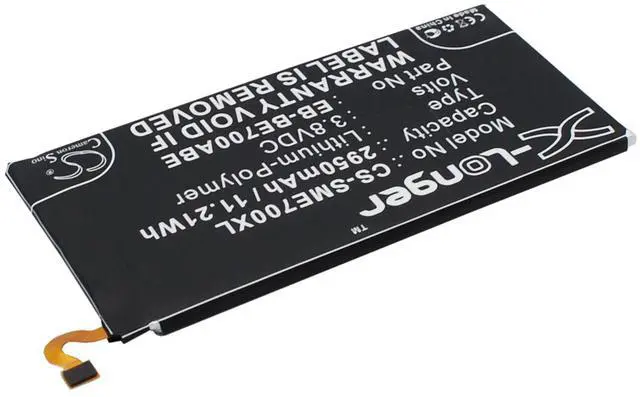 Alt view image 3 of 6 - Battery for Samsung Galaxy E7 SM-E700M SM-E700F SM-E7000 SM-E700H EB-BE700ABE