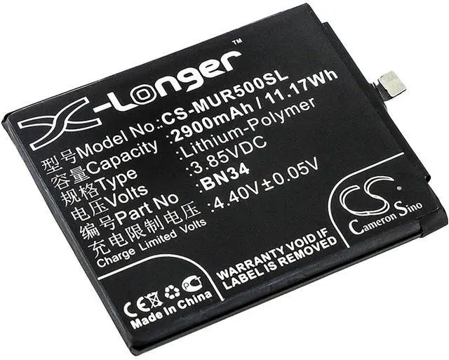 Main image of Battery for Xiaomi M5A Redmi 5A BN34 Mobile SmartPhone CS-MUR500SL 3.85v Li-Poly