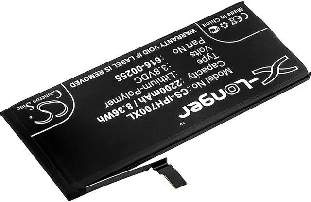 Alt view image 2 of 4 - XL Battery for Apple iPhone 7 A1660 A1778 A1779 A1780 4.7" 616-00255 2200mAh