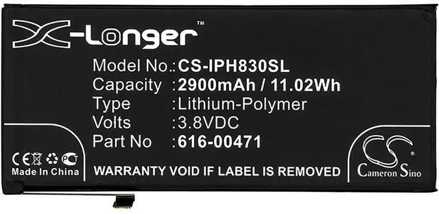 Alt view image 3 of 4 - Battery for Apple iPhone XR 11.8 A1984 A2105 A2106 A2108 616-00468 616-00471