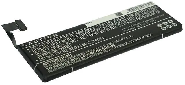 Alt view image 4 of 6 - Battery for Apple iPhone 5 616-0610 616-0611 616-0613 AAP353292PA LIS1491APPCS