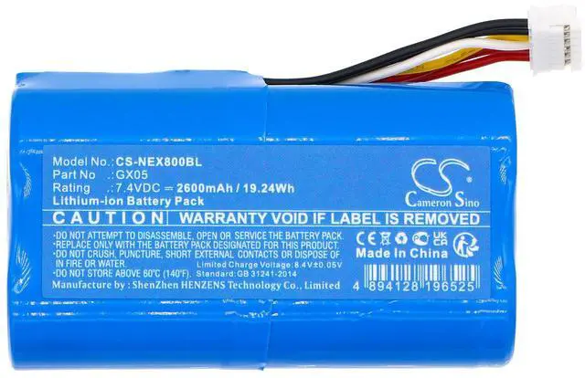 Alt view image 3 of 6 - Battery for NEXGO N86 Dejavoo QD2 QD4 WizarPOS Q2 Wizar GX05 WHB02-2600 2600mAh
