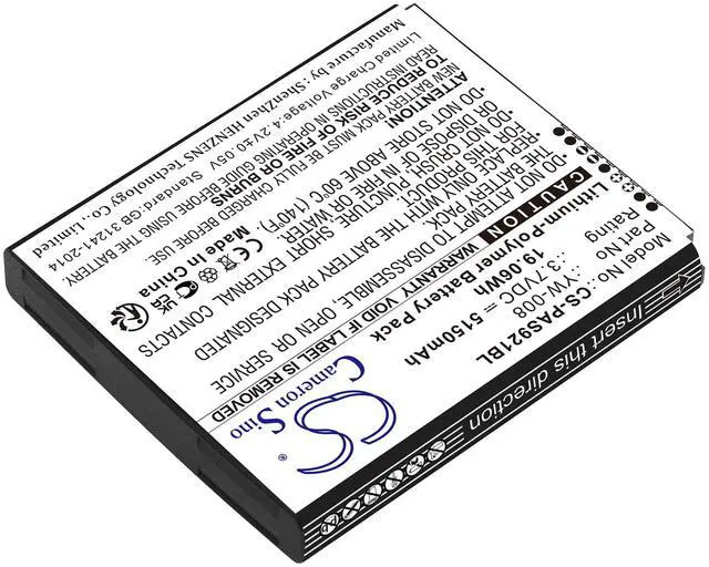 Alt view image 2 of 3 - Battery for Pax A920 Pro YW-008 Payment Terminal CS-PAS921BL 3.7v 5150mAh