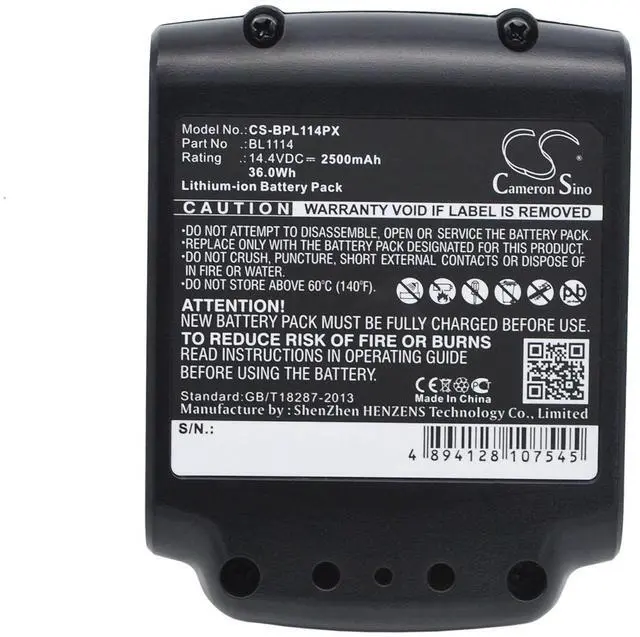 Main image of Battery for Black & Decker LDX120C LST220 LGC120 BL1114 BL1314 BL1514 LB16