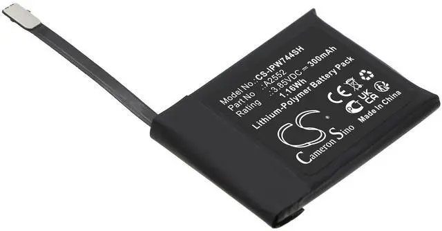 Main image of Battery for Apple Watch Series S7 45mm A2552 Smartwatch CS-IPW744SH 3.85v 300mAh