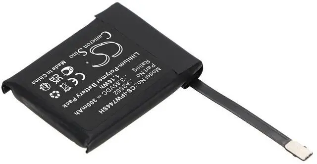 Alt view image 2 of 4 - Battery for Apple Watch Series S7 45mm A2552 Smartwatch CS-IPW744SH 3.85v 300mAh