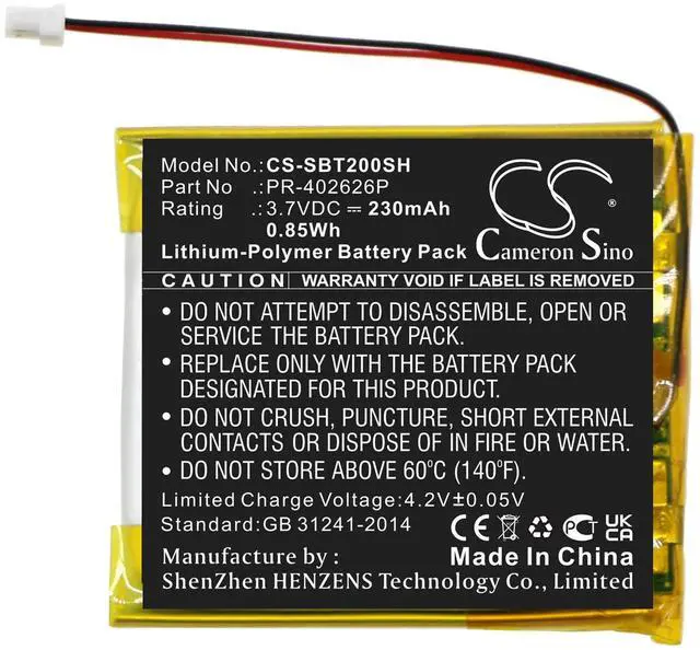Alt view image 3 of 5 - Battery for Suunto Spartan Trainer Wrist Heart Rate Sport PR-352828 PR-402626P