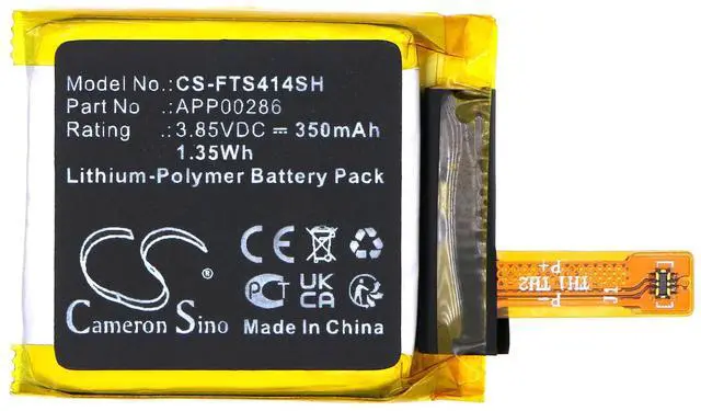 Alt view image 3 of 4 - Battery for FOSSIL Sport 41mm Gen 4 APP00286 Smartwatch CS-FTS414SH 3.85v