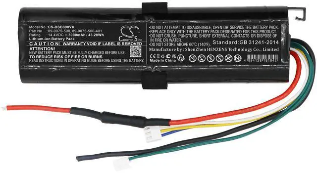 Alt view image 3 of 5 - Battery for Bissell 3079+ 1954+ 2133+ 1627642 S25R8 89-0075-500 89-0075-500-401