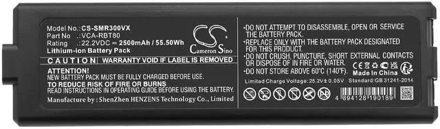Alt view image 5 of 5 - Battery for Samsung Jet Bot VR30T80313W VR30T85513W VR8500 VCA-RBT80 CS-SMR300VX