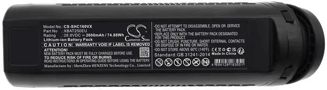 Alt view image 5 of 5 - Battery for Shark IC160 ICZ362H ION P50 0083433-001 XBAT250EU XBAT300 XBAT350EU