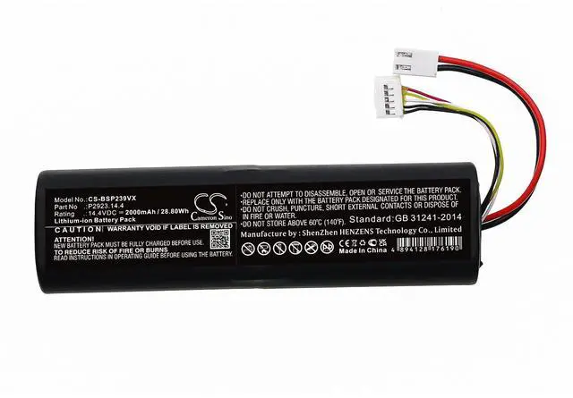 Alt view image 3 of 5 - Battery for Bissell 2390+ 2390A 1627654 EAG101700JK8 FOKZS900001R P2923.14.4