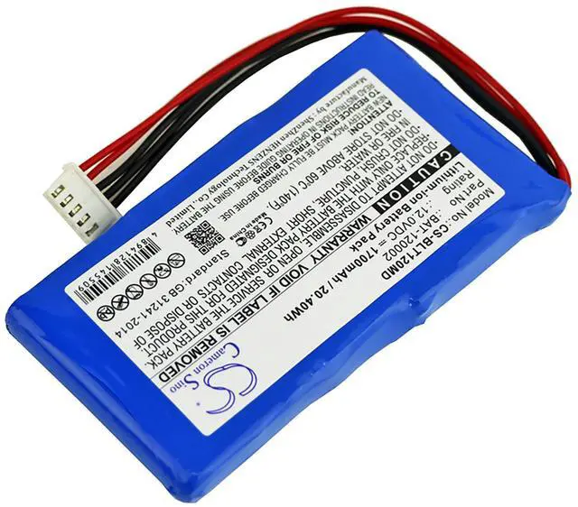 Alt view image 2 of 4 - Battery for Biolight BLT-1203A Bollywood BAT-120002 Monitor CS-BLT120MD 12.0v